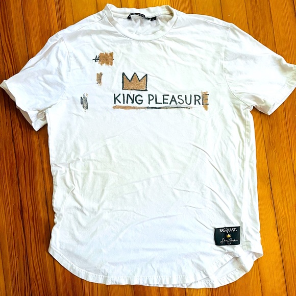 Medium White Sean Jean x Basquiat King Pleasure T-shirt - Picture 2 of 4